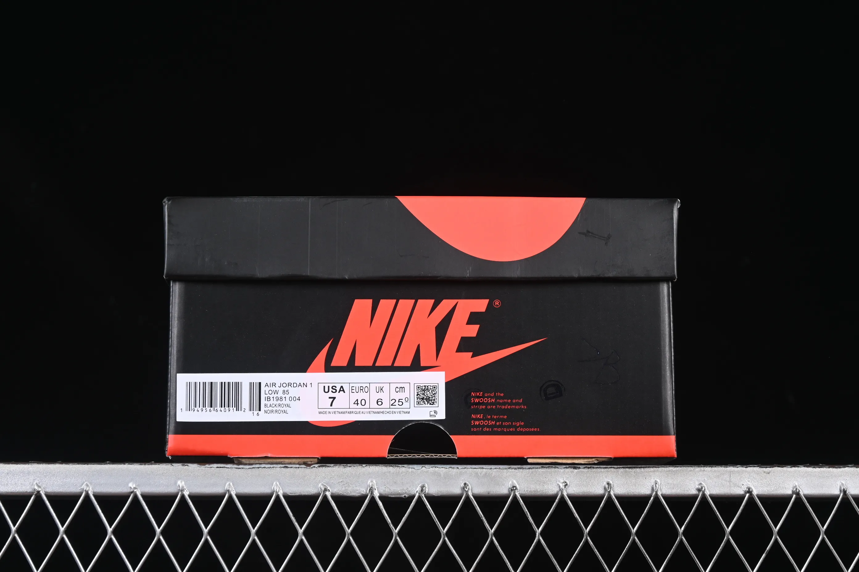 All categories Air Jordan Jordan series basketball shoes Air Jordan 1 Low Air Jordan 1 Low AJ1 Joe 1 black and blue low-top cultural and casual sneakers IB1981-004